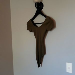 A&F olive bodysuit XSP